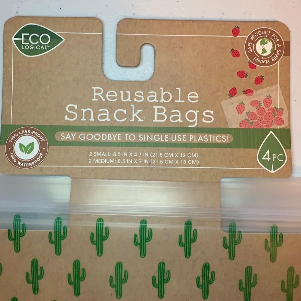 - Reusable Snack Bags 4pc ECO Logical